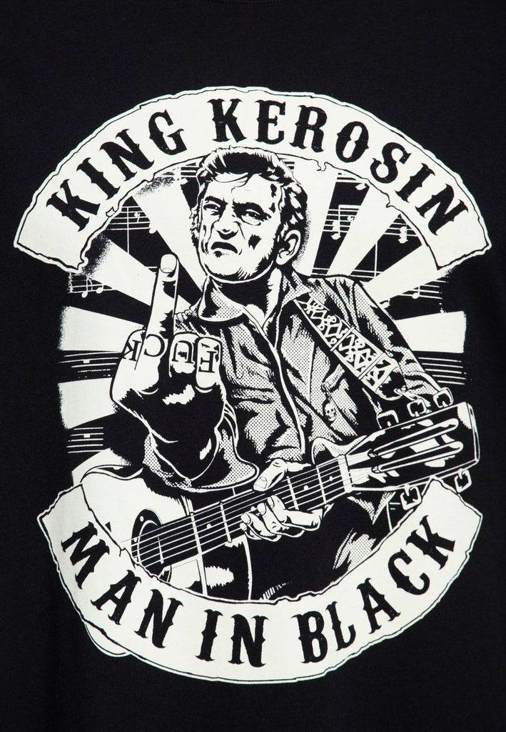 Queen Kerosin T-Shirt «Man in Black» Exklusivangebot