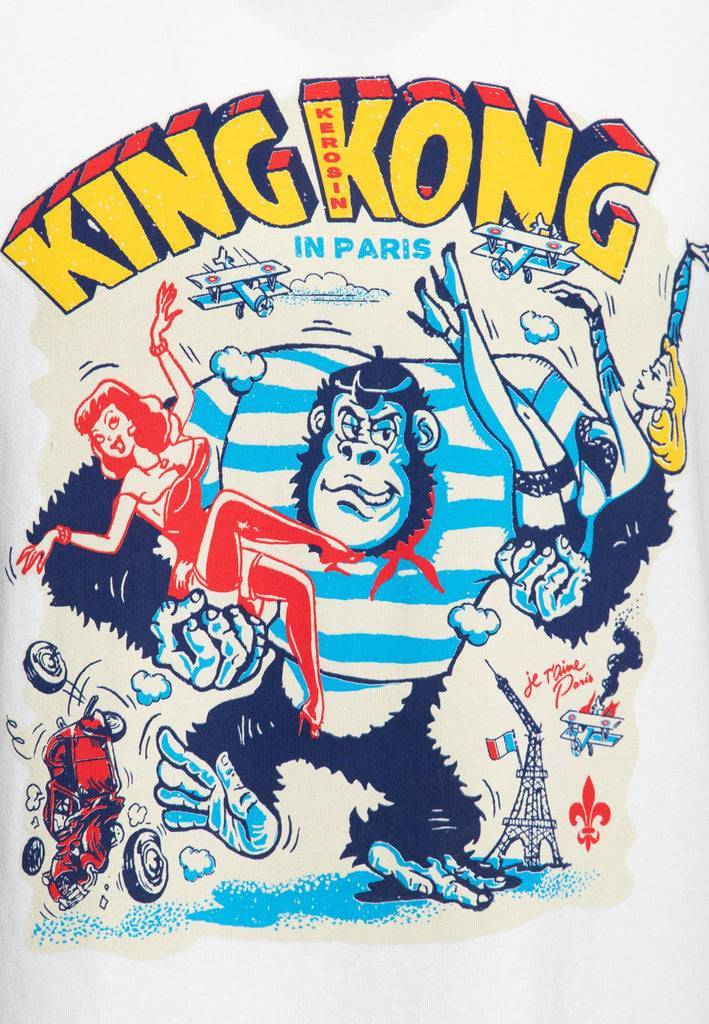 Queen Kerosin Ringer T-Shirt «Paris» Weihnachtsangebot