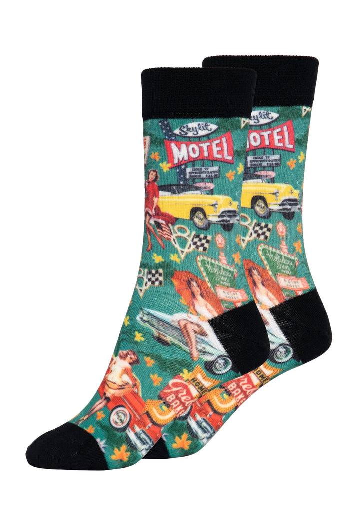 Queen Kerosin Socken «50s Flashback» Neueste Mode