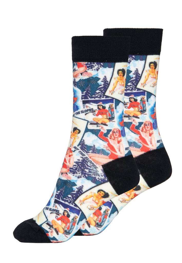 Queen Kerosin Socken «50s Winter» Online Outlet