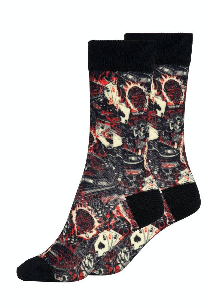 Queen Kerosin Socken «50s Rebel» Exklusive Angebote