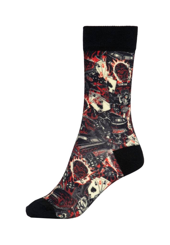 Queen Kerosin Socken «50s Rebel» Exklusive Angebote