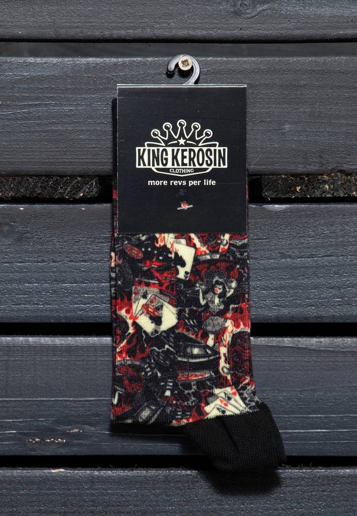 Queen Kerosin Socken «50s Rebel» Exklusive Angebote
