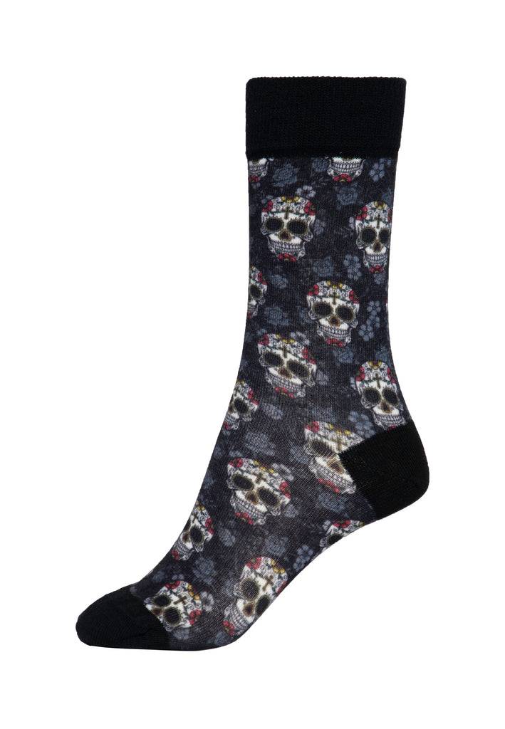 Queen Kerosin Socken «Sugar Skull» Große Rabatte