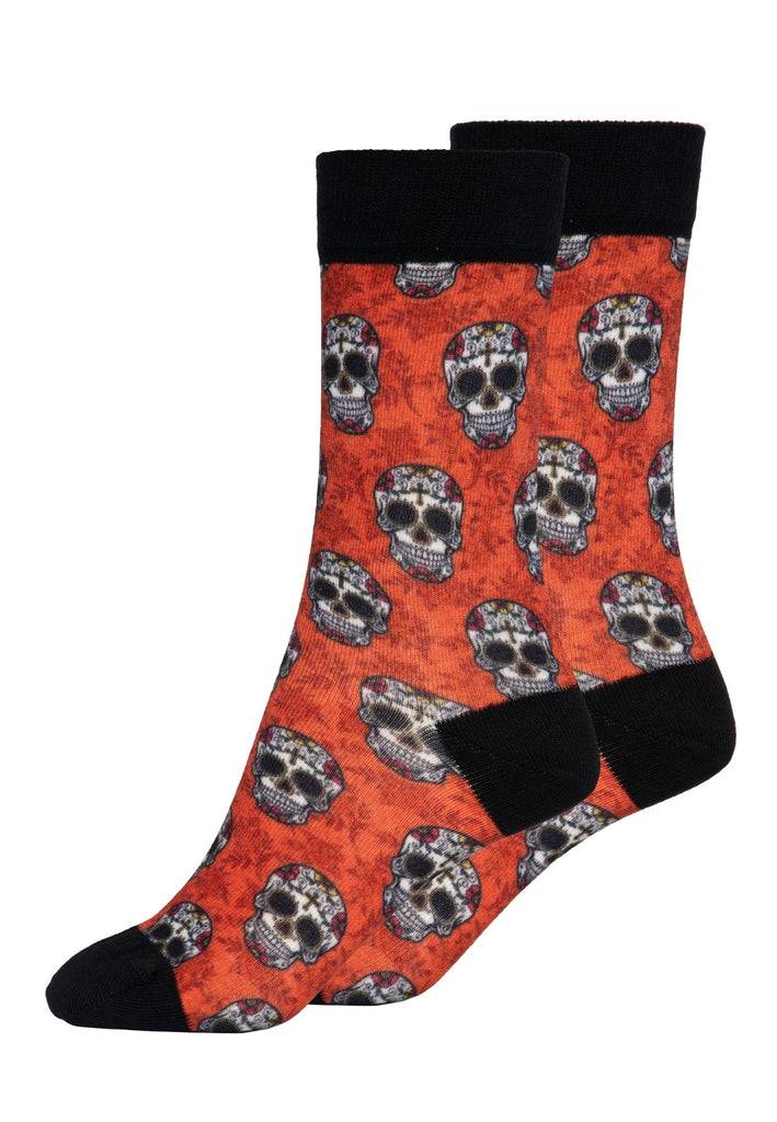 Queen Kerosin Socken «Sugar Skull» Große Rabatte