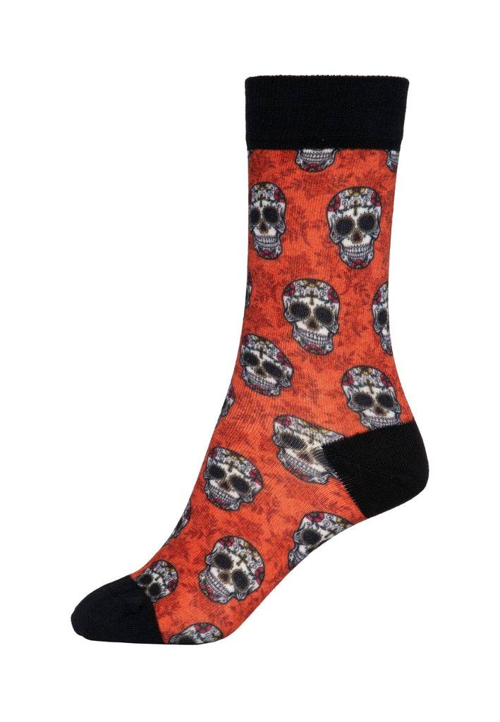 Queen Kerosin Socken «Sugar Skull» Große Rabatte