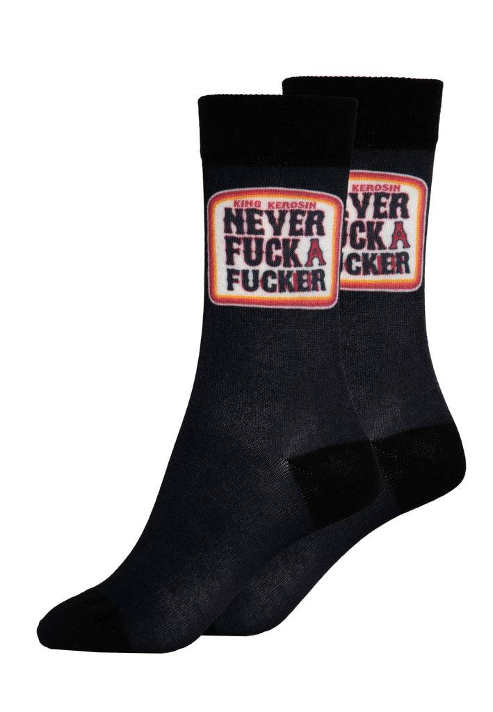Queen Kerosin Socken «Never Fuck a Fucker» Bestseller