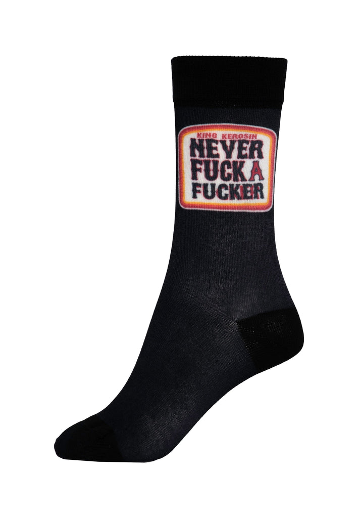 Queen Kerosin Socken «Never Fuck a Fucker» Bestseller