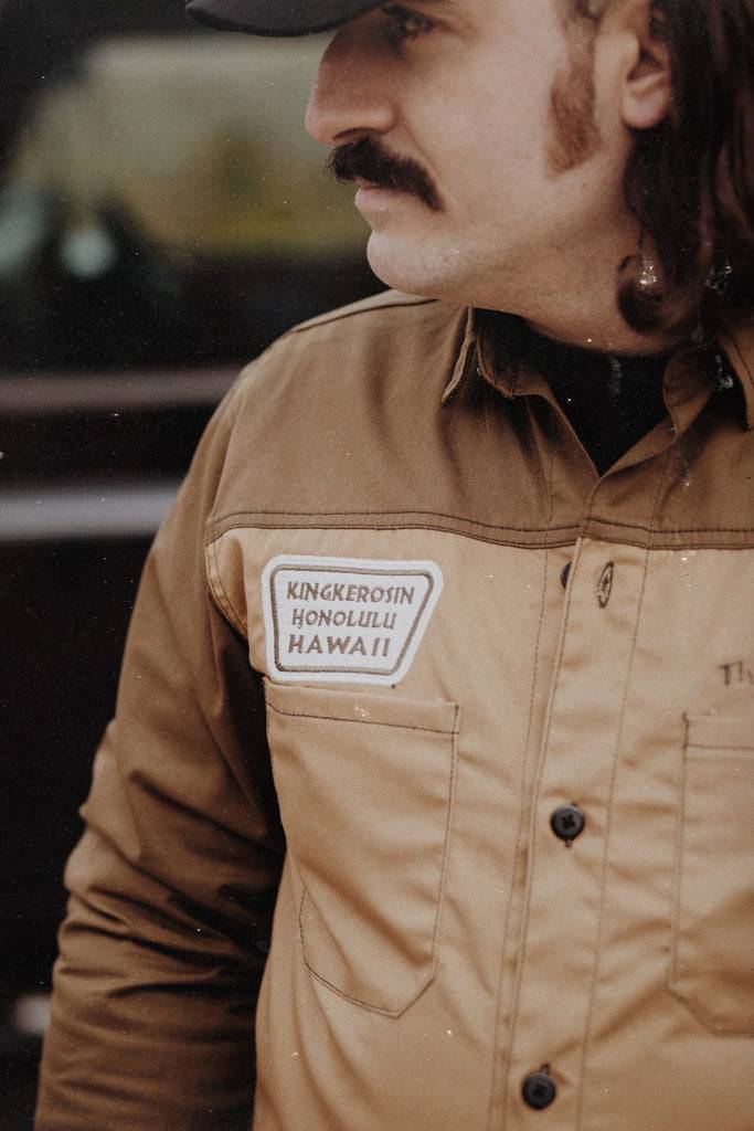 Queen Kerosin Workwear Hemd Langarm «The Islander» Sonderangebote