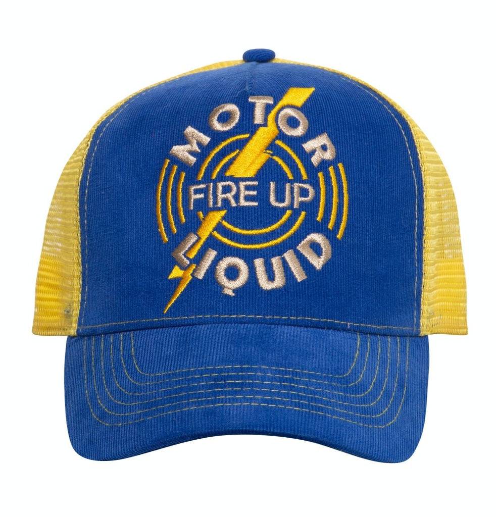 Queen Kerosin Trucker Cap aus Feincord mit kontrastierendem Mesh «Fire Up» Neueste Stile