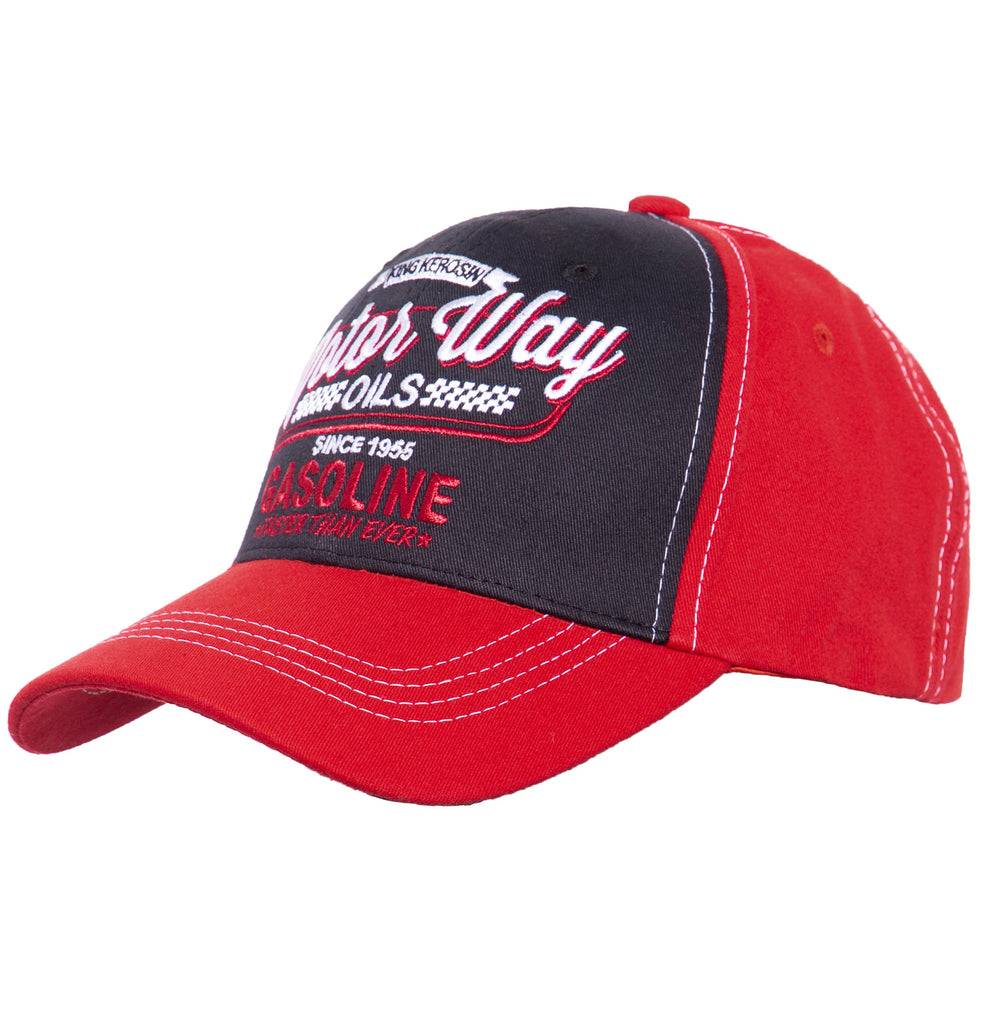 Queen Kerosin Baseball Cap mit Frontstickerei «Motor Way» Bis zu 50% Rabatt