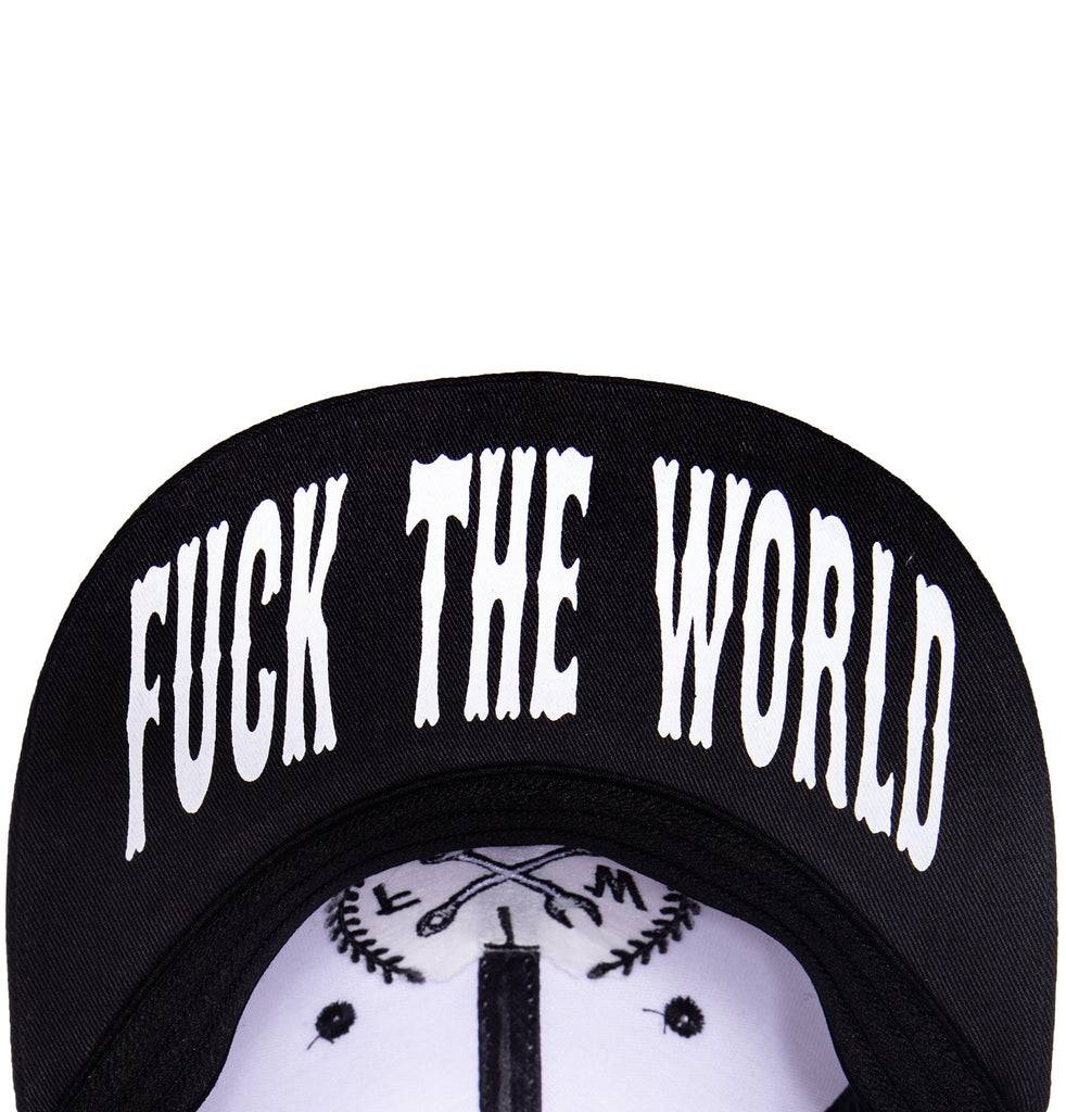 Queen Kerosin Snapback Cap mit Print auf der Schirmunterseite Gummizug «FTW» Bis zu 65% Rabatt