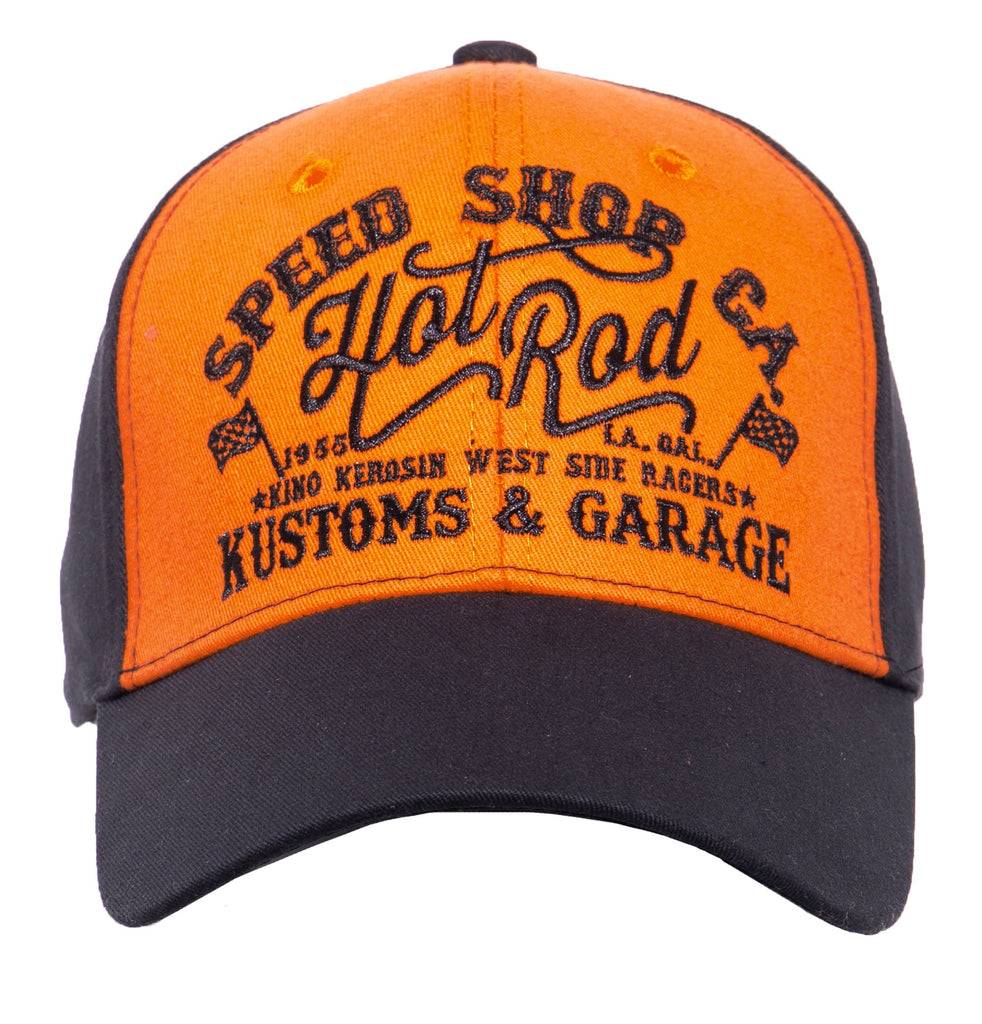 Queen Kerosin Baseball Cap mit Print auf der Schirmunterseite «Hot Rod» Nur für heute