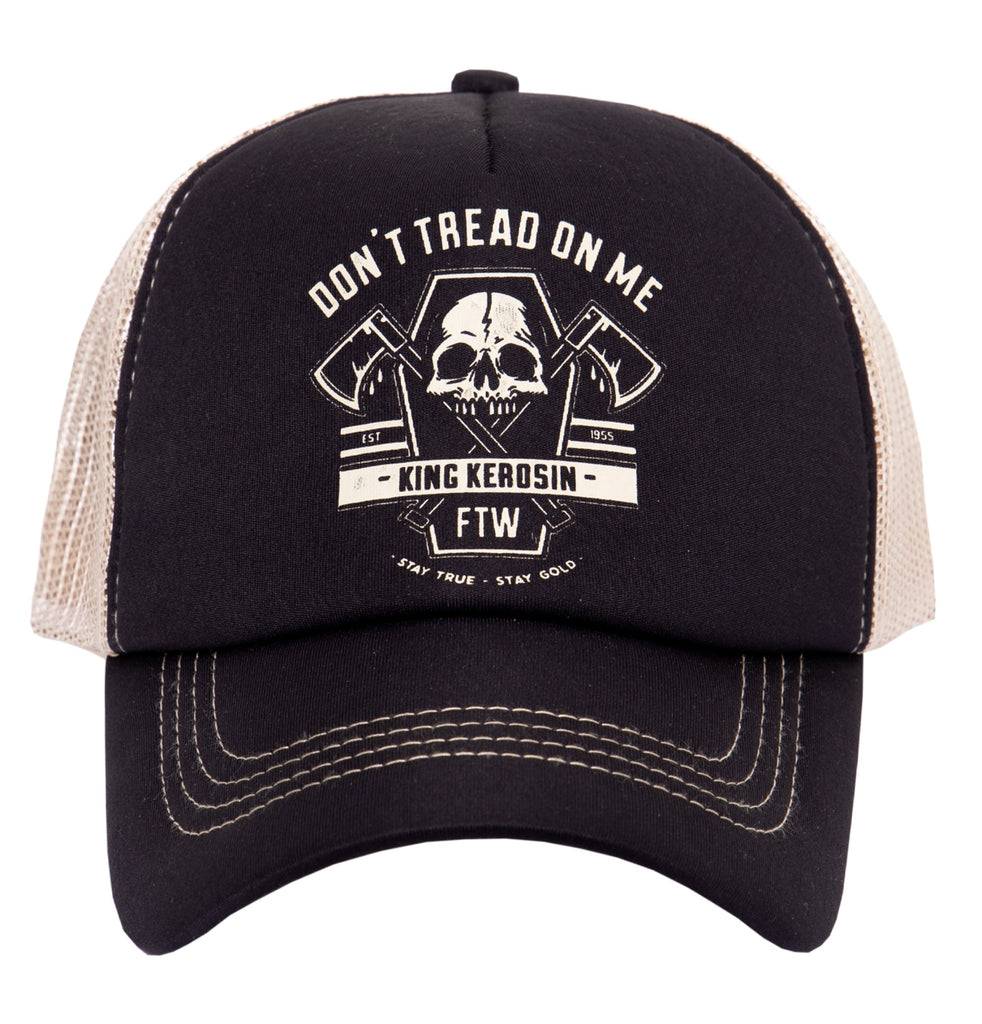 Queen Kerosin Trucker Cap»Don´t tread on me«mit Printmotiv «Don´t tread on me» Vierteljährliche Förderung