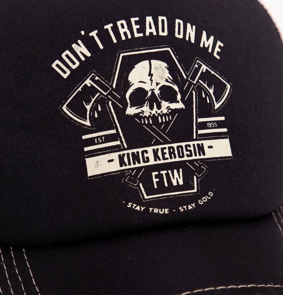 Queen Kerosin Trucker Cap»Don´t tread on me«mit Printmotiv «Don´t tread on me» Vierteljährliche Förderung