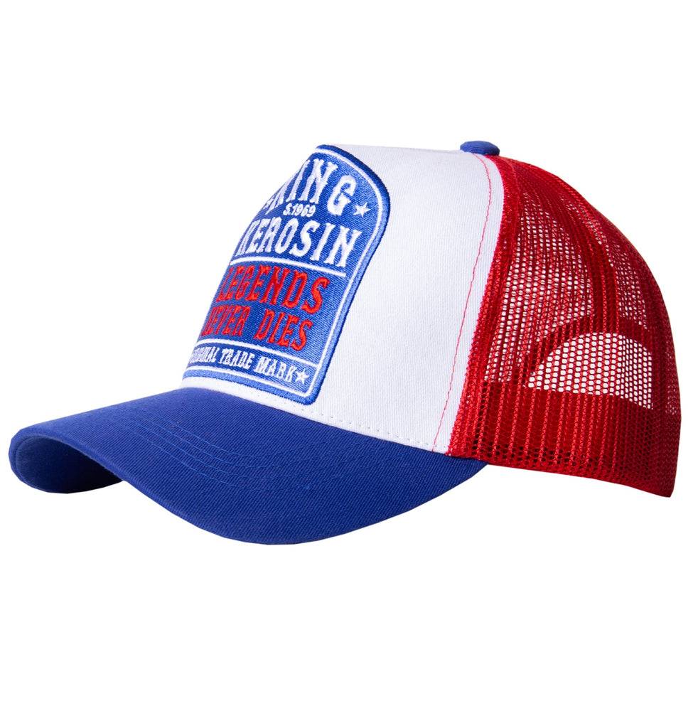 Queen Kerosin Trucker Cap mit Mesh-Einsatz «Legends never die» Super Rabatt
