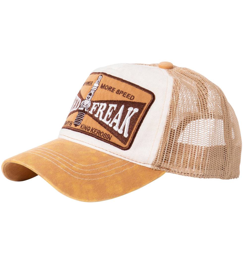 Queen Kerosin Trucker Cap in Used-Optik «Speed Freak» 50% Rabatt mit kostenlosem Versand