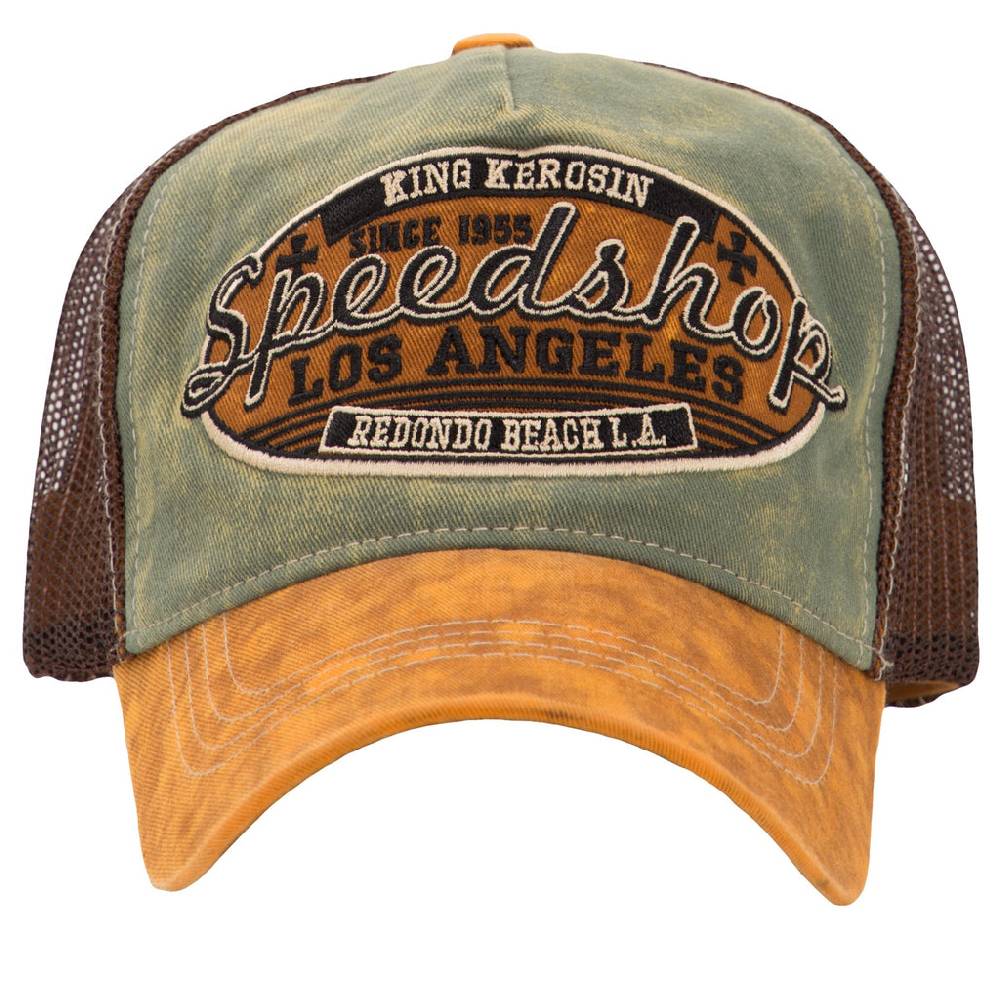 Queen Kerosin Trucker Cap «Speedshop» Kostenloser Versand international