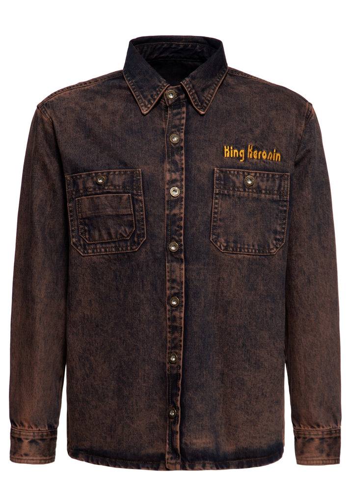 Queen Kerosin Workwear Hemd «Split The Road» Rabatte dieses Monats