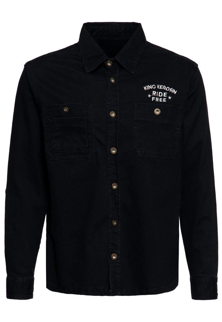 Queen Kerosin Workwear Hemd «Ride Free Live Free» 2025