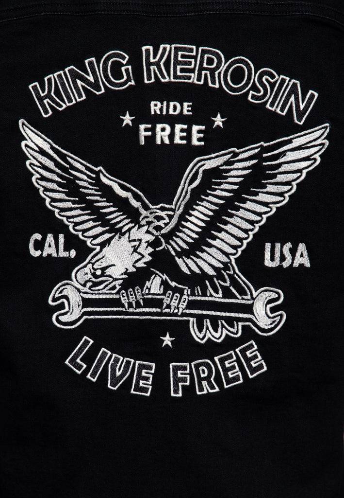 Queen Kerosin Workwear Hemd «Ride Free Live Free» 2025