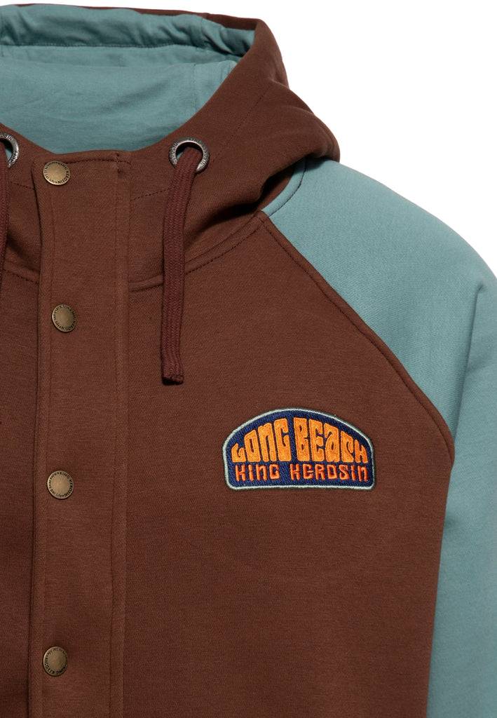 Queen Kerosin Kapuzen-Sweatjacke «Long Beach» im Angebot