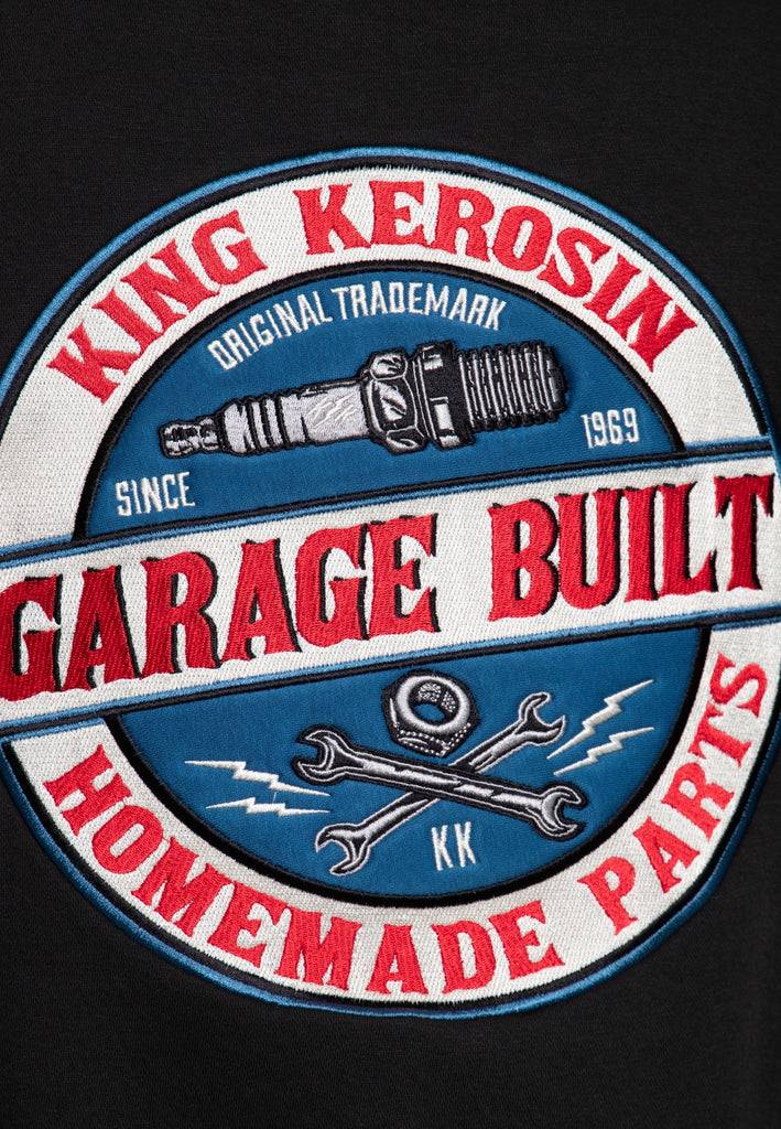 Queen Kerosin Kapuzen-Sweatjacke «Garage Built» Günstiger Verkauf