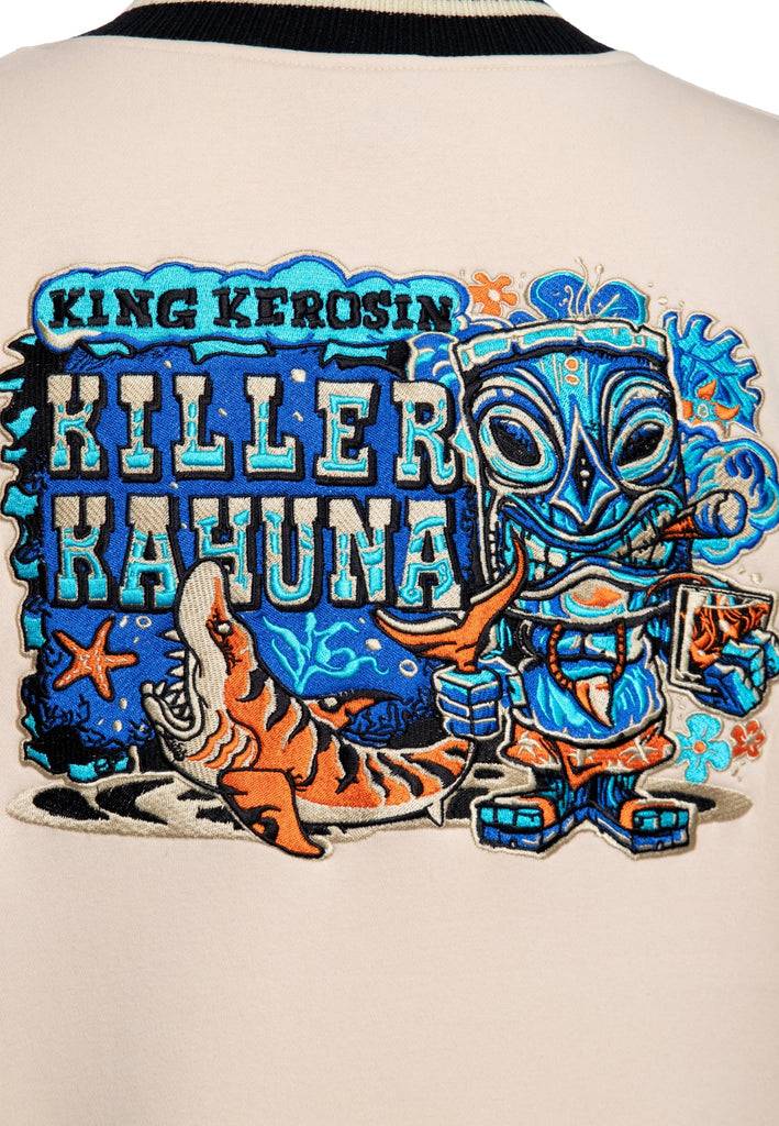 Queen Kerosin College Jacke «Killer Kahuna» Blitzverkäufe