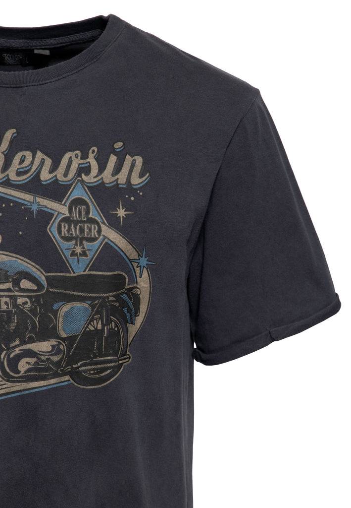 Queen Kerosin Print T-Shirt «Ace Racer» Fabrikpreis