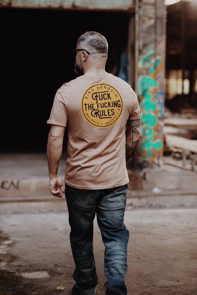 Queen Kerosin T-Shirt «Fuck The Fucking Rules» Versandkostenfrei