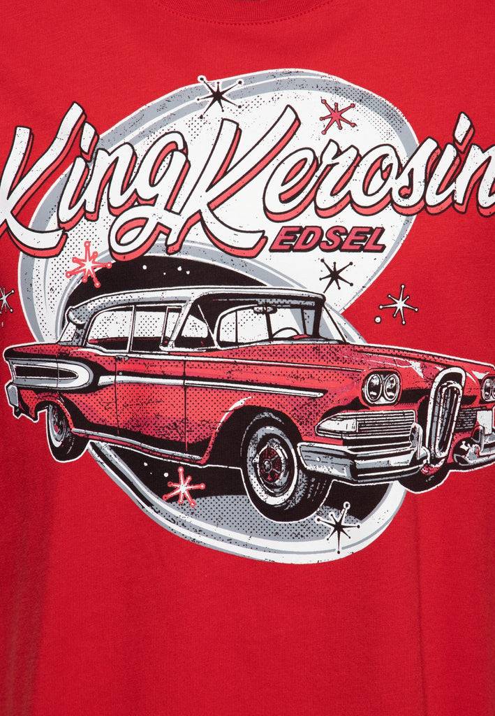 Queen Kerosin Print T-Shirt «Edsel» Großer Ausverkauf