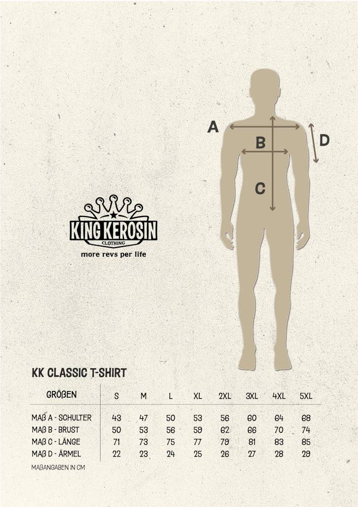 Queen Kerosin Print T-Shirt «Edsel» Großer Ausverkauf