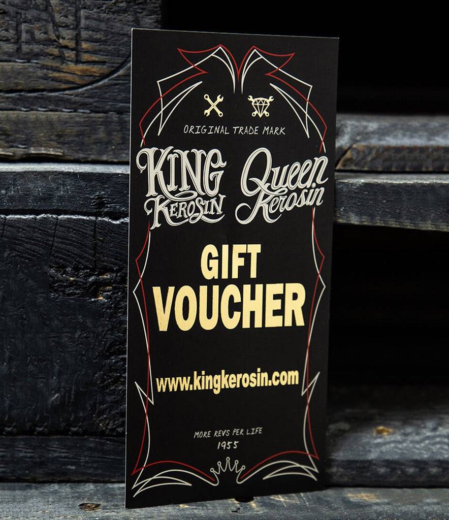 Queen Kerosin Geschenkgutschein (Per E-Mail + Per Post) Saisonschlussverkauf