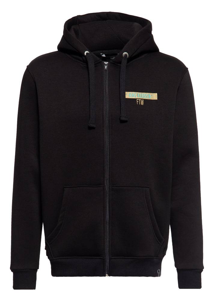 Queen Kerosin Basic Zip Hoodie «Don't Tread» Weihnachtsangebot