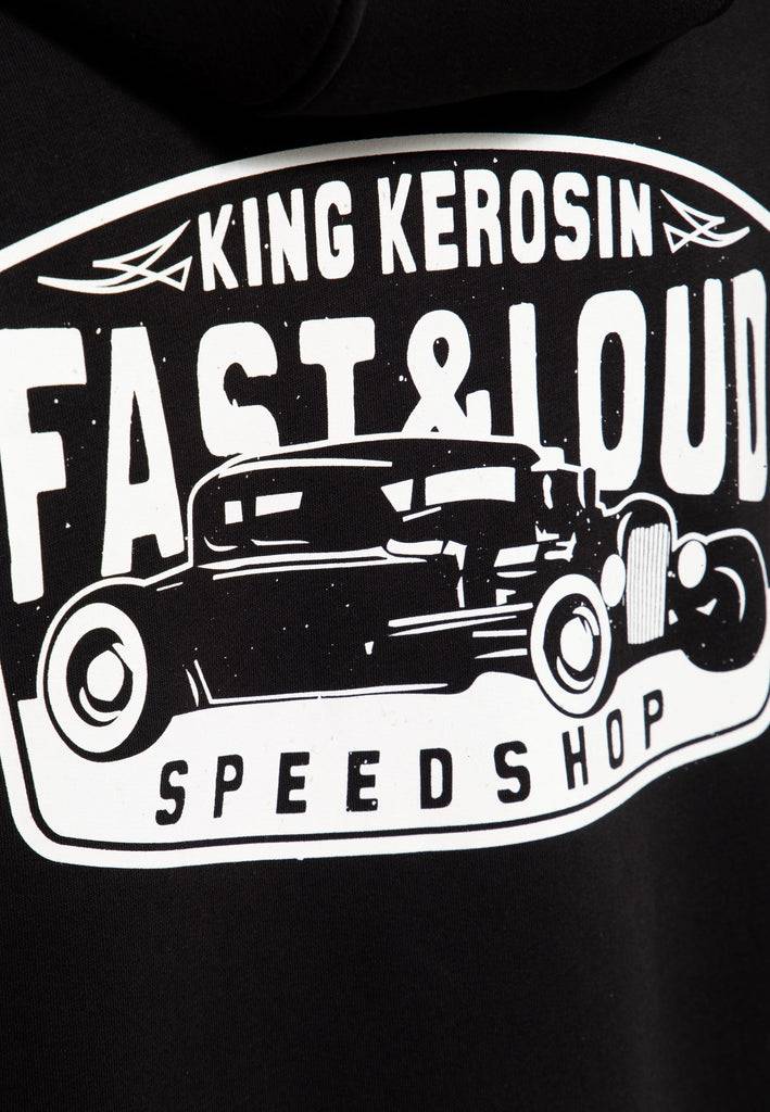 Queen Kerosin Zip Hoodie «Fast & Loud» Osterangebot