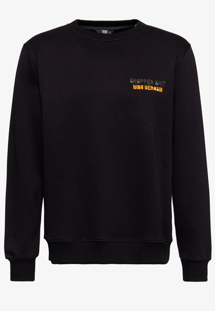 Queen Kerosin Longsleeve Sweater «Chopper Shit» Neueste Mode