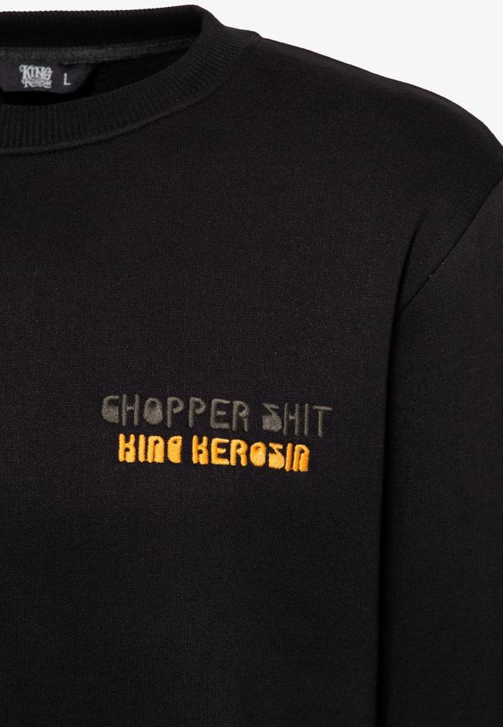 Queen Kerosin Longsleeve Sweater «Chopper Shit» Neueste Mode