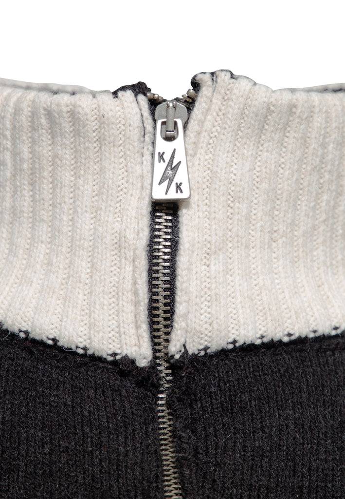 Queen Kerosin Strickpullover «KK Motor Crew» Zeitlich begrenztes Angebot