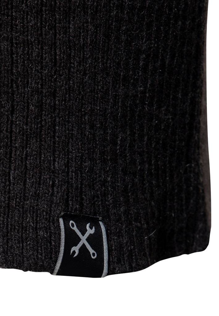 Queen Kerosin Strickpullover «KK Motor Crew» Zeitlich begrenztes Angebot