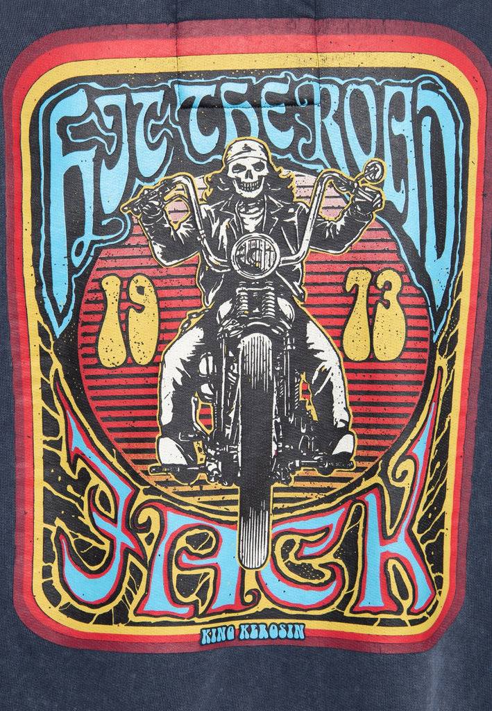 Queen Kerosin Sweatjacke Acidwash «Hit The Road Jack» Exklusive Angebote