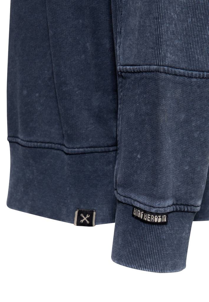 Queen Kerosin Pullover Acidwashed «Chopper Sun» Neuheiten