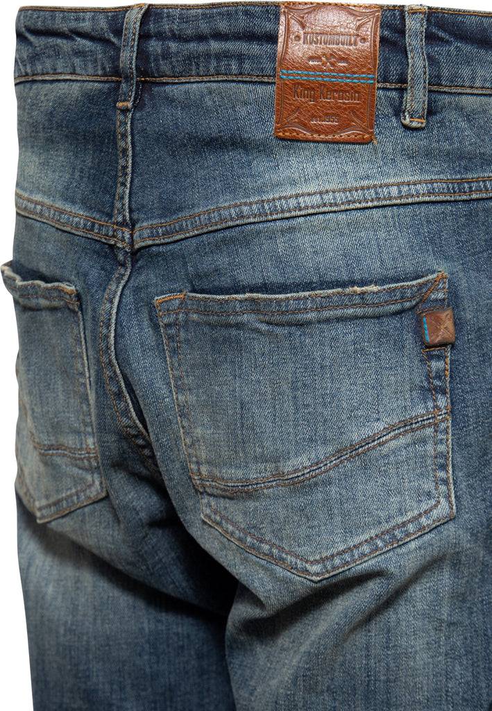Queen Kerosin 5-Pocket Jeans «Robin Vintage Wash» Saisonale Angebote