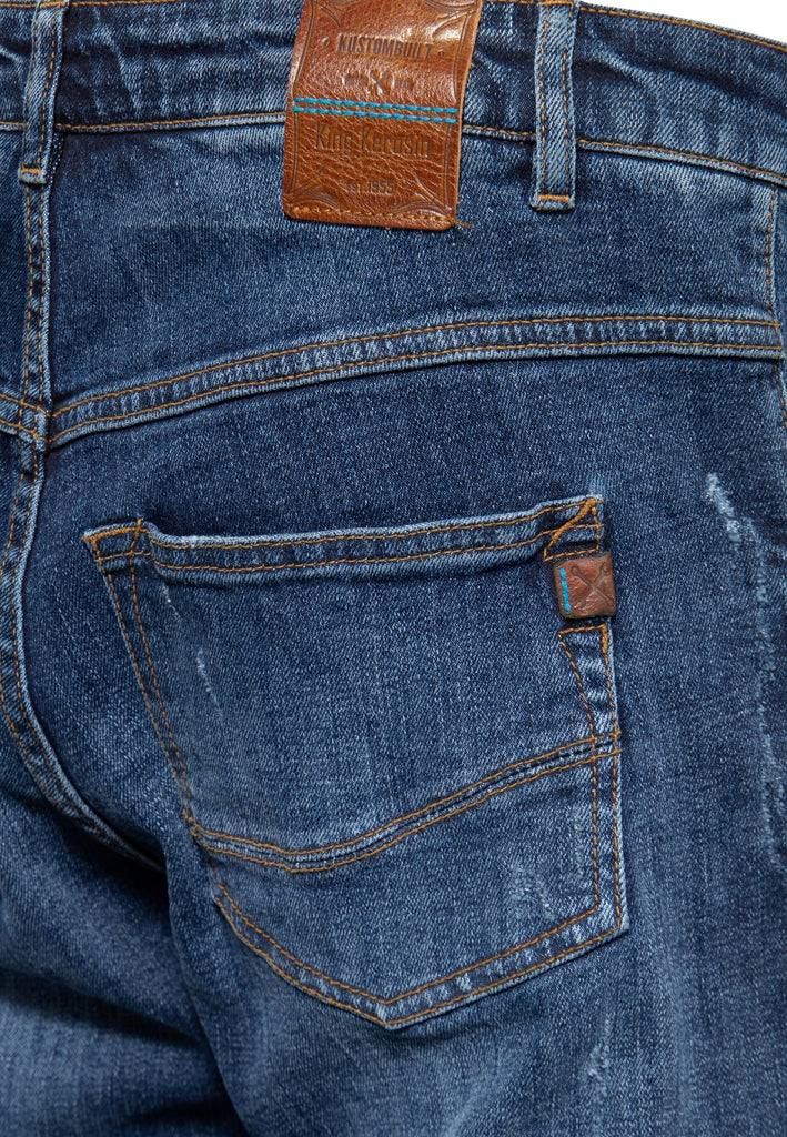 Queen Kerosin 5-Pocket Jeans «Robin» Räumungsverkauf