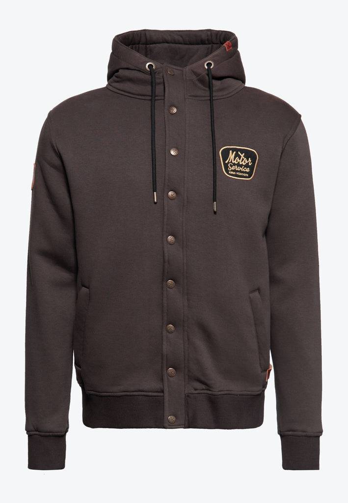 Queen Kerosin Outdoor Sweatjacke «KK Adventure Gear - Detroit Motor Service» Tiefpreis