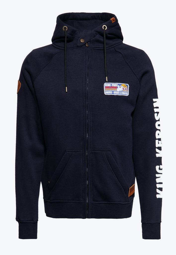 Queen Kerosin Outdoor Sweatjacke «KK Adventure Gear - Ride Free» Super Sparpreis
