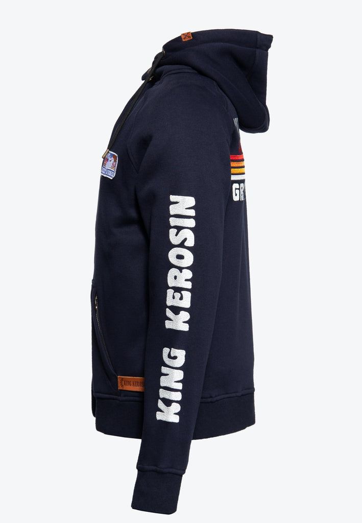 Queen Kerosin Outdoor Sweatjacke «KK Adventure Gear - Ride Free» Super Sparpreis