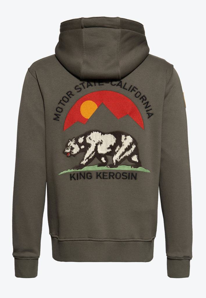 Queen Kerosin Outdoor Sweatjacke «KK Adventure Gear - Motor State California» Wochenangebot