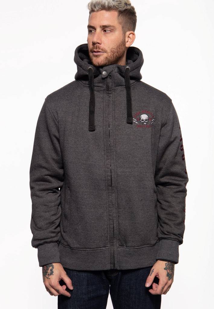 Queen Kerosin Sweatjacke mit Kapuze «Loud and Dirty» Bis zu 60% Rabatt
