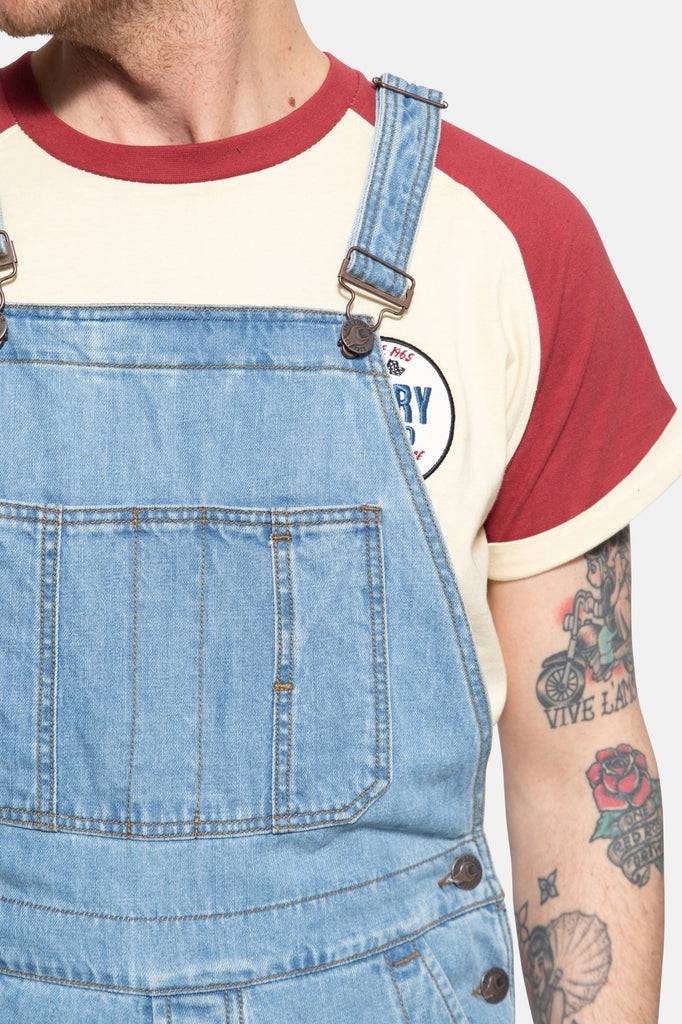 Queen Kerosin Latzhose im Workwear-Style Sonderangebot der Fabrik