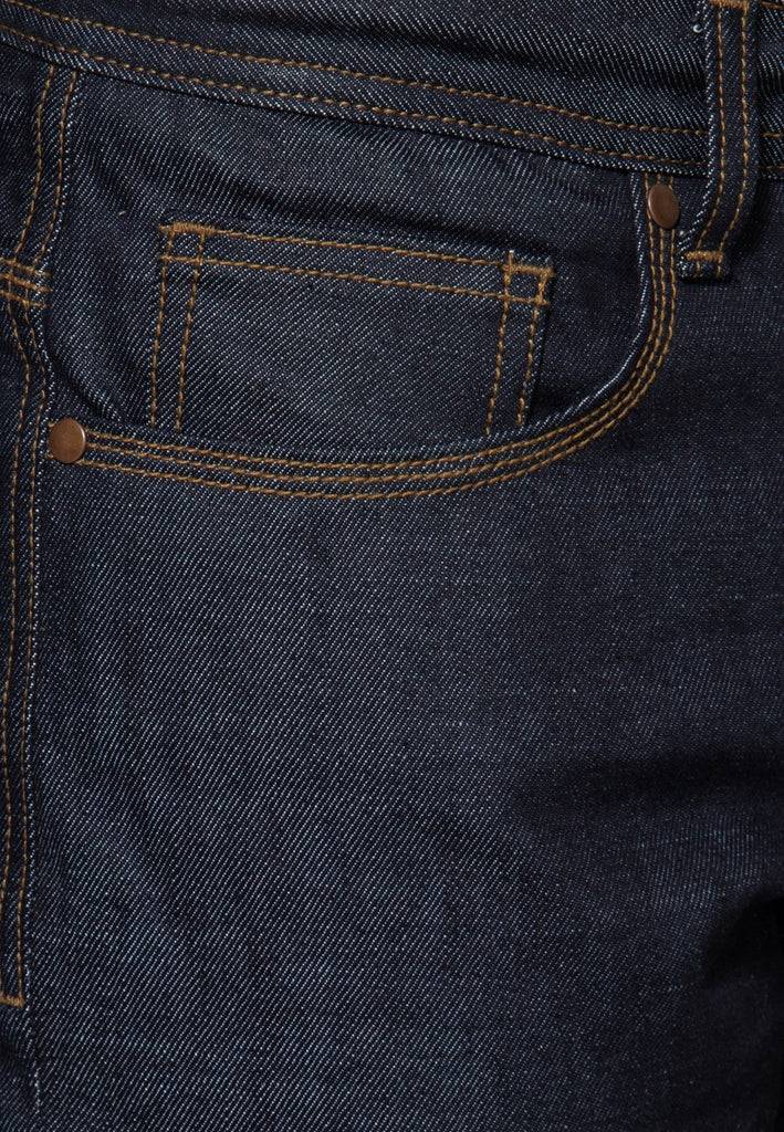 Queen Kerosin Denim Shorts mit Pintstripe Stitching «50s Workwear» Vierteljährliche Förderung